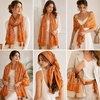 FAIRYGATE Damen Schal Halstücher für Frauen Kopftuch Umschlagtuch Viskose Schals Tuch Stola Stolen Wrap Shawl Halstuch 0001(Fdyt34237)