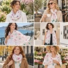 FAIRYGATE Damen Schal Halstücher für Frauen Kopftuch Umschlagtuch Viskose Schals Tuch Stola Stolen Wrap Shawl Halstuch 0001(Fdyt58005)