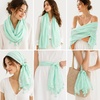 FAIRYGATE Damen Schal Halstücher für Frauen Kopftuch Umschlagtuch Viskose Schals Tuch Stola Stolen Wrap Shawl Halstuch 0001(Fdyt58014)