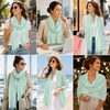 FAIRYGATE Damen Schal Halstücher für Frauen Kopftuch Umschlagtuch Viskose Schals Tuch Stola Stolen Wrap Shawl Halstuch 0001(Fdyt58014)