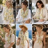 FAIRYGATE Damen Schal Halstücher für Frauen Kopftuch Umschlagtuch Viskose Schals Tuch Stola Stolen Wrap Shawl Halstuch 0001(Fdyt72007)