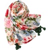 FAIRYGATE Damen Schal Halstücher für Frauen Kopftuch Umschlagtuch Viskose Schals Tuch Stola Stolen Wrap Shawl Halstuch 0001(Fdyt810007)
