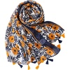 FAIRYGATE Damen Schal Vogel Blume Schmetterling Druck Lange Soft Neck Scarf Wickel Stola für Summer Beach Winter Geschenk(0235)