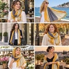 FAIRYGATE Damen Schal Vogel Blume Schmetterling Druck Lange Soft Neck Scarf Wickel Stola für Summer Beach Winter Geschenk(0239)