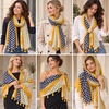 FAIRYGATE Damen Schal Vogel Blume Schmetterling Druck Lange Soft Neck Scarf Wickel Stola für Summer Beach Winter Geschenk(0239)