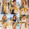 FAIRYGATE Damen Schal Vogel Blume Schmetterling Druck Lange Soft Neck Scarf Wickel Stola für Summer Beach Winter Geschenk(0239)
