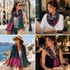 FAIRYGATE Damen Schal Vogel Blume Schmetterling Druck Lange Soft Neck Scarf Wickel Stola für Summer Beach Winter Geschenk(0240)