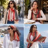 FAIRYGATE Damen Schal Vogel Blume Schmetterling Druck Lange Soft Neck Scarf Wickel Stola für Summer Beach Winter Geschenk(0241)