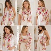 FAIRYGATE Damen Schal Vogel Blume Schmetterling Druck Lange Soft Neck Scarf Wickel Stola für Summer Beach Winter Geschenk(36225)