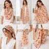 FAIRYGATE Damen Schal Vogel Blume Schmetterling Druck Lange Soft Neck Scarf Wickel Stola für Summer Beach Winter Geschenk(36227)