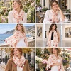 FAIRYGATE Damen Schal Vogel Blume Schmetterling Druck Lange Soft Neck Scarf Wickel Stola für Summer Beach Winter Geschenk(8034)