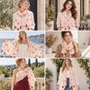 FAIRYGATE Damen Schal Vogel Blume Schmetterling Druck Lange Soft Neck Scarf Wickel Stola für Summer Beach Winter Geschenk(8034)