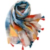 FAIRYGATE Damen Schal Vogel Blume Schmetterling Druck Lange Soft Neck Scarf Wickel Stola für Summer Beach Winter Geschenk(810013)