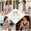 FAIRYGATE Damen Schal Vogel Blume Schmetterling Druck Lange Soft Neck Scarf Wickel Stola für Summer Beach Winter Geschenk(810013)