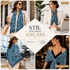 FAIRYGATE Damen Schal Vogel Blume Schmetterling Druck Lange Soft Neck Scarf Wickel Stola für Summer Beach Winter Geschenk(FDYT17229)