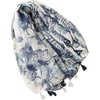 FAIRYGATE Damen Schal Vogel Blume Schmetterling Druck Lange Soft Neck Scarf Wickel Stola für Summer Beach Winter Geschenk(FDYT27008)