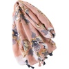 FAIRYGATE Damen Schal Vogel Blume Schmetterling Druck Lange Soft Neck Scarf Wickel Stola für Summer Beach Winter Geschenk(FDYT32227)