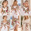 FAIRYGATE Damen Schal Vogel Blume Schmetterling Druck Lange Soft Neck Scarf Wickel Stola für Summer Beach Winter Geschenk(Fdyt17226)