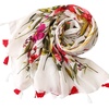 FAIRYGATE Damen Schal Vogel Blume Schmetterling Druck Lange Soft Neck Scarf Wickel Stola für Summer Beach Winter Geschenk(Fdyt17226)