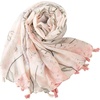 FAIRYGATE Damen Schal Vogel Blume Schmetterling Druck Lange Soft Neck Scarf Wickel Stola für Summer Beach Winter Geschenk(Fdyt17227)