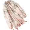 FAIRYGATE Damen Schal Vogel Blume Schmetterling Druck Lange Soft Neck Scarf Wickel Stola für Summer Beach Winter Geschenk(Fdyt17227)