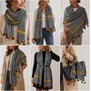 FAIRYGATE Damen Schal Vogel Blume Schmetterling Druck Lange Soft Neck Scarf Wickel Stola für Summer Beach Winter Geschenk(Fdyt17232)