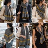 FAIRYGATE Damen Schal Vogel Blume Schmetterling Druck Lange Soft Neck Scarf Wickel Stola für Summer Beach Winter Geschenk(Fdyt17232)