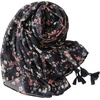 FAIRYGATE Damen Schal Vogel Blume Schmetterling Druck Lange Soft Neck Scarf Wickel Stola für Summer Beach Winter Geschenk(Fdyt17235)