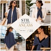 FAIRYGATE Damen Schal Vogel Blume Schmetterling Druck Lange Soft Neck Scarf Wickel Stola für Summer Beach Winter Geschenk(Fdyt17240)