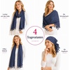 FAIRYGATE Damen Schal Vogel Blume Schmetterling Druck Lange Soft Neck Scarf Wickel Stola für Summer Beach Winter Geschenk(Fdyt17240)