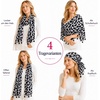 FAIRYGATE Damen Schal Vogel Blume Schmetterling Druck Lange Soft Neck Scarf Wickel Stola für Summer Beach Winter Geschenk(Fdyt19225)