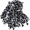 FAIRYGATE Damen Schal Vogel Blume Schmetterling Druck Lange Soft Neck Scarf Wickel Stola für Summer Beach Winter Geschenk(Fdyt19225)