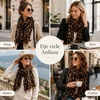 FAIRYGATE Damen Schal Vogel Blume Schmetterling Druck Lange Soft Neck Scarf Wickel Stola für Summer Beach Winter Geschenk(Fdyt19226)