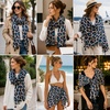 FAIRYGATE Damen Schal Vogel Blume Schmetterling Druck Lange Soft Neck Scarf Wickel Stola für Summer Beach Winter Geschenk(Fdyt19228)