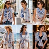 FAIRYGATE Damen Schal Vogel Blume Schmetterling Druck Lange Soft Neck Scarf Wickel Stola für Summer Beach Winter Geschenk(Fdyt34226)