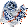 FAIRYGATE Damen Schal Vogel Blume Schmetterling Druck Lange Soft Neck Scarf Wickel Stola für Summer Beach Winter Geschenk(Fdyt34226)