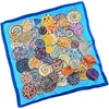FAIRYGATE Damen Seidentuch Quadrates Bedrucktes Halstuch Satin Seidenschal Kopftuch 70x70cm(92009)