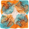 FAIRYGATE Damen Seidentuch Quadrates Bedrucktes Halstuch Satin Seidenschal Kopftuch 70x70cm(Fdas29012)