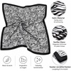 FAIRYGATE Damen Seidentuch Quadrates Bedrucktes Halstuch Satin Seidenschal Kopftuch 70x70cm(Fdas29017)