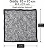 FAIRYGATE Damen Seidentuch Quadrates Bedrucktes Halstuch Satin Seidenschal Kopftuch 70x70cm(Fdas29017)
