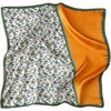 FAIRYGATE Damen Seidentuch Quadrates Bedrucktes Halstuch Satin Seidenschal Kopftuch 70x70cm(Fdas29025)