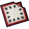 FAIRYGATE Damen Seidentuch Quadrates Bedrucktes Halstuch Satin Seidenschal Kopftuch 70x70cm(Fdgh94005)