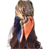 FAIRYGATE Damen Seidentuch Quadrates Bedrucktes Halstuch Satin Seidenschal Kopftuch 70x70cm(Fdgh94006)
