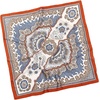FAIRYGATE Damen Seidentuch Quadrates Bedrucktes Halstuch Satin Seidenschal Kopftuch 70x70cm(Fdgh95019)
