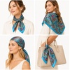 FAIRYGATE Damenschal Schal Tuch Blume Bandana Halstuch Kopftuch Schals 90 x 90 cm Bunte(74007)