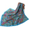 FAIRYGATE Damenschal Schal Tuch Blume Bandana Halstuch Kopftuch Schals 90 x 90 cm Bunte(74007)