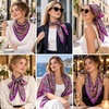 FAIRYGATE Damenschal Schal Tuch Blume Bandana Halstuch Kopftuch Schals 90 x 90 cm Bunte(74008)