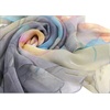 FAIRYGATE Georgette Chiffon Schal Damen Lange Schals Blume Muster Soft Wrap Simulation Seidenschal für Frühling Sommer Herbst Winter(38009)
