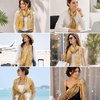 FAIRYGATE Georgette Chiffon Schal Damen Lange Schals Blume Muster Soft Wrap Simulation Seidenschal für Frühling Sommer Herbst Winter(38013)
