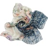 FAIRYGATE Georgette Chiffon Schal Damen Lange Schals Blume Muster Soft Wrap Simulation Seidenschal für Frühling Sommer Herbst Winter(38016)